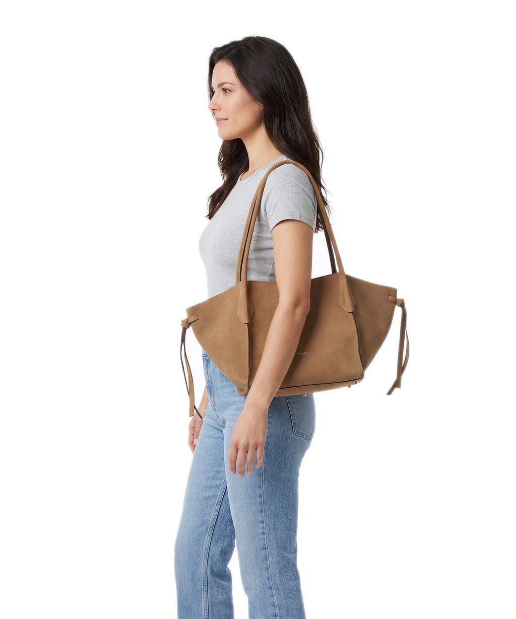 Abro Suede Vibe Small Shoulder bag cappuccino