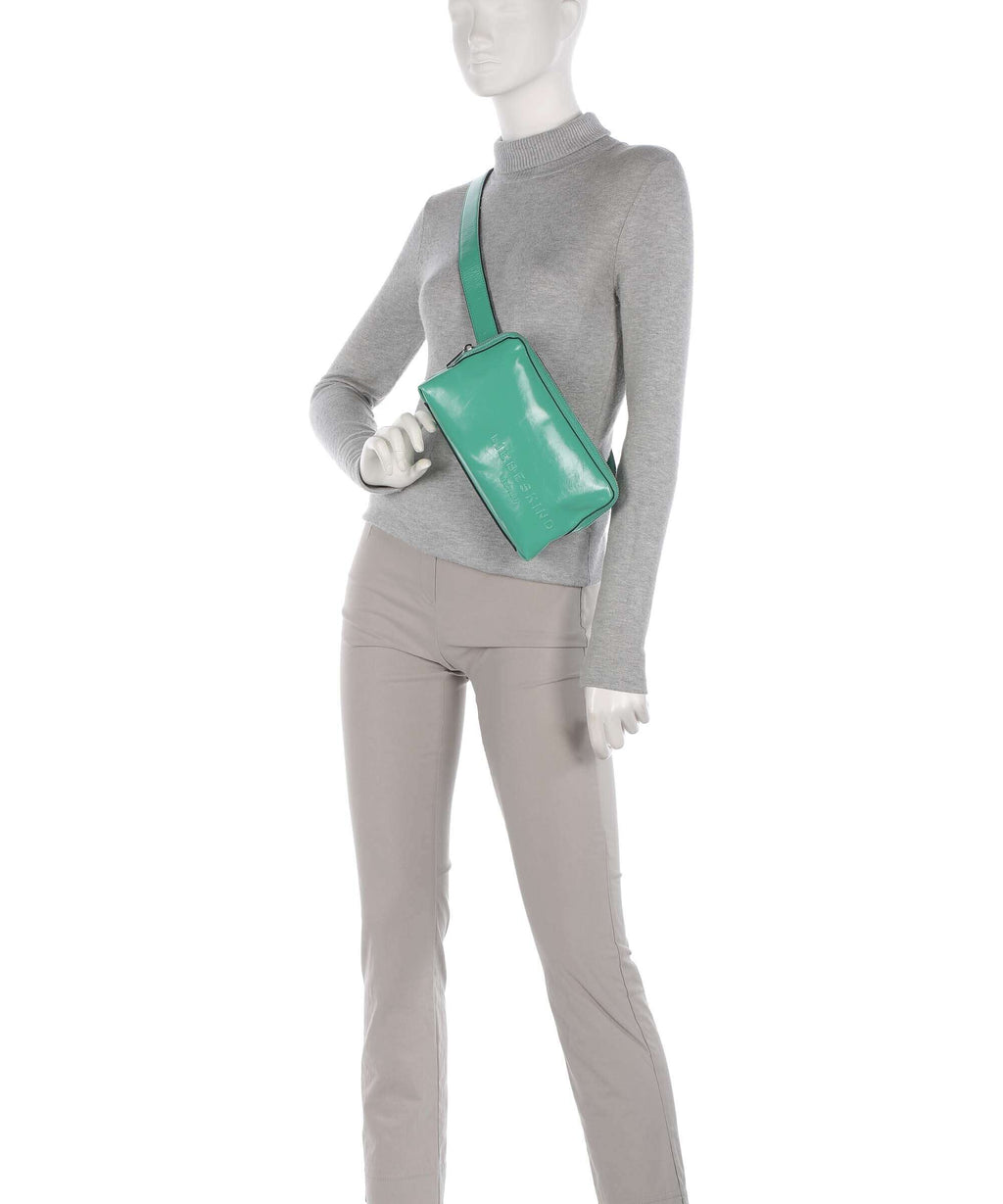 Liebeskind Elvira Paper Touch Crinkle Fanny pack jade