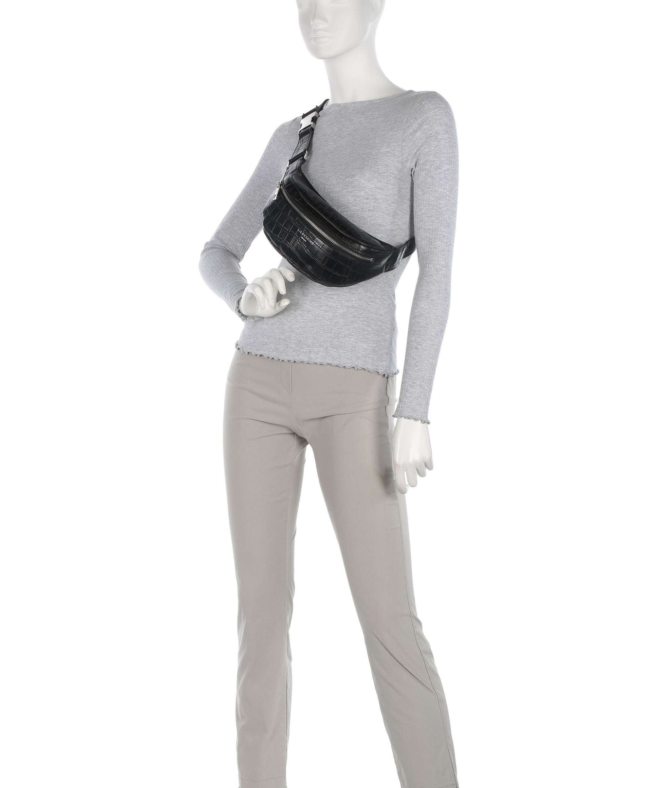 Liebeskind Chudy Croco S Fanny pack black