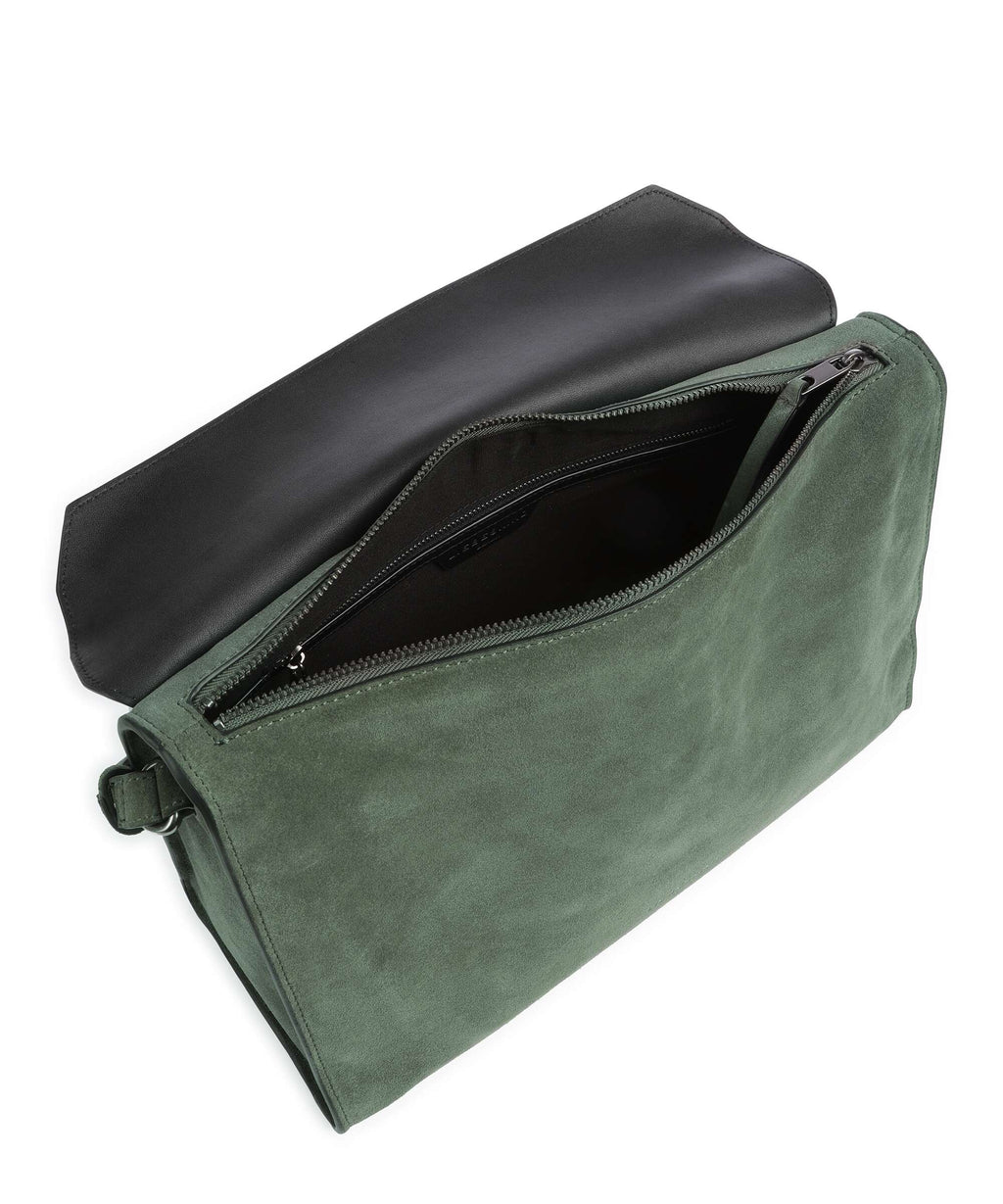 Liebeskind Lora Suede M Crossbody bag cypress green