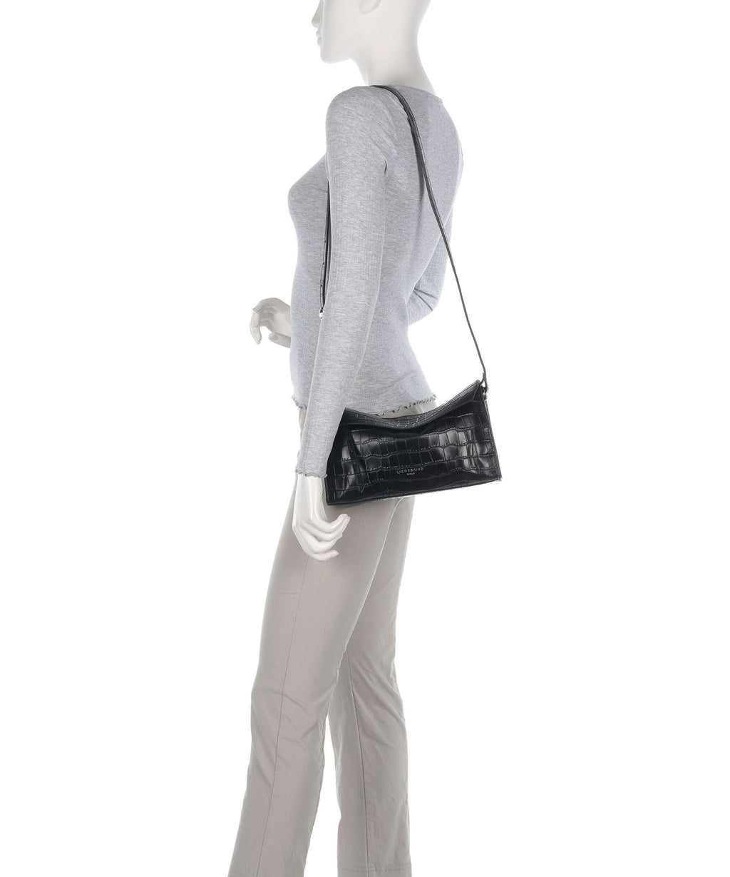 Liebeskind Lora Croco S Crossbody bag black