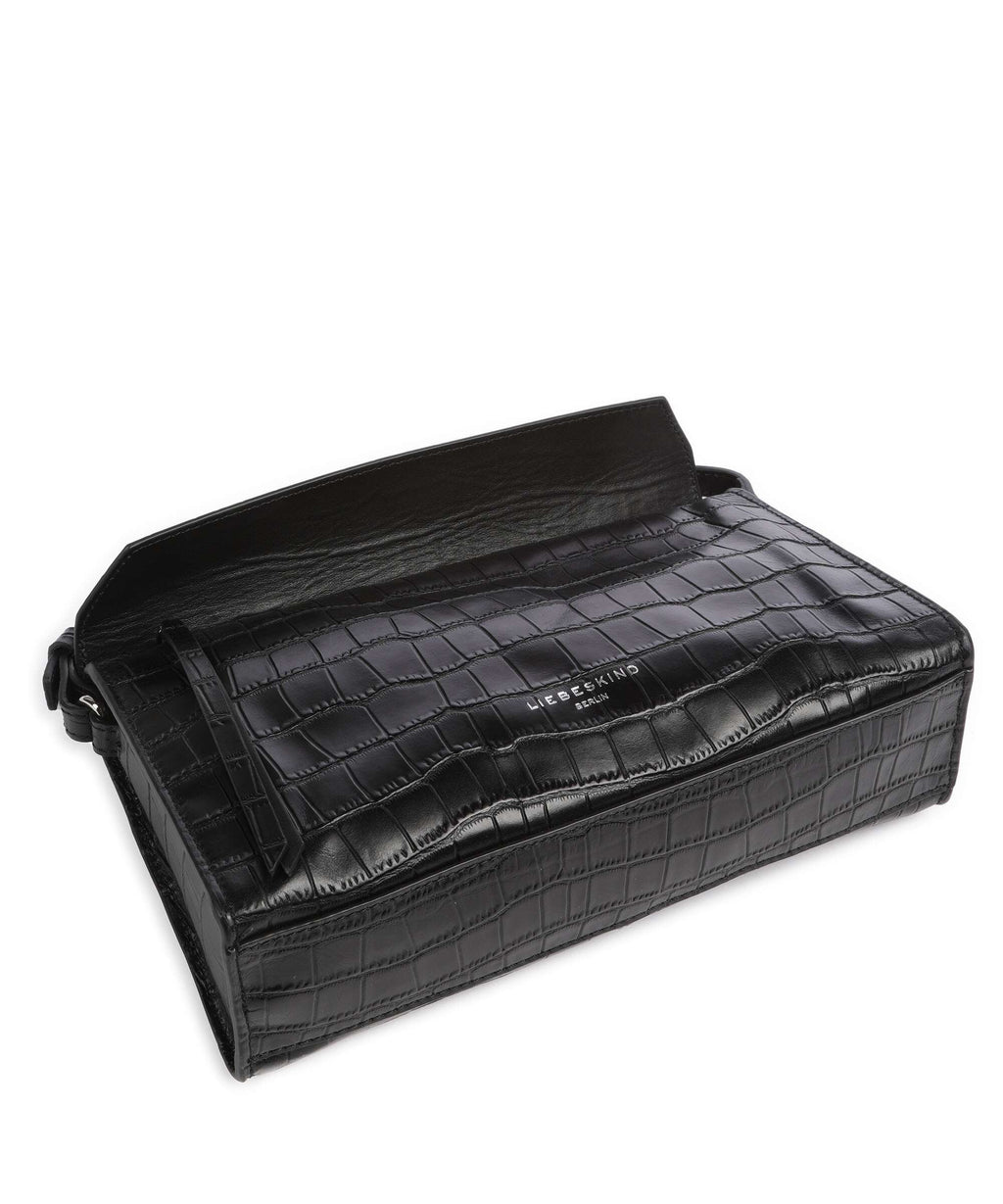 Liebeskind Lora Croco S Crossbody bag black