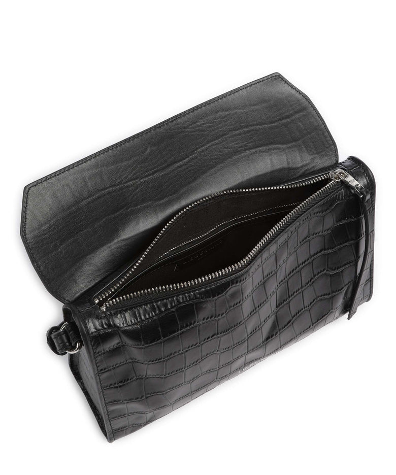 Liebeskind Lora Croco S Crossbody bag black