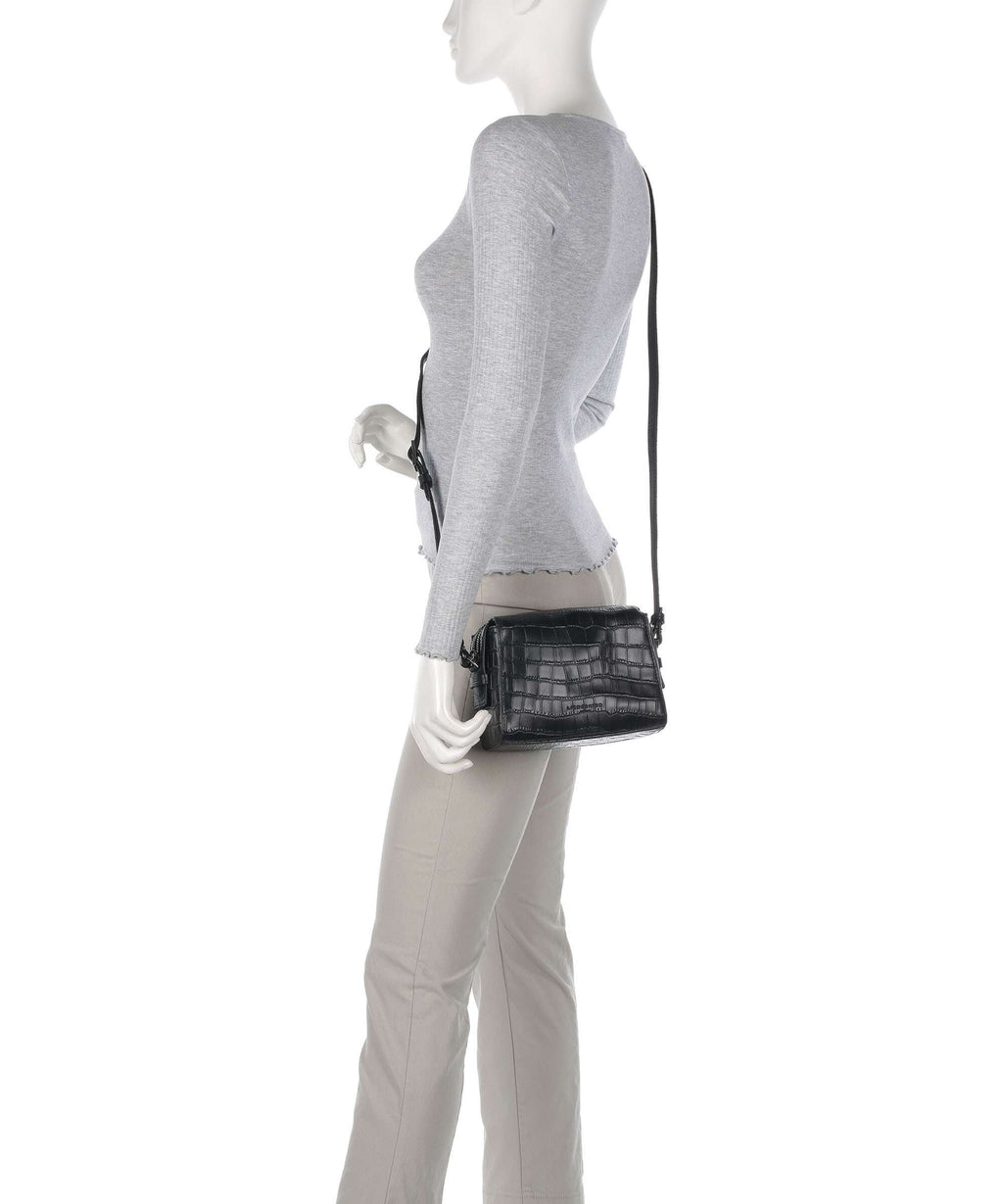 Liebeskind Lou 2 New Croco S Crossbody bag black