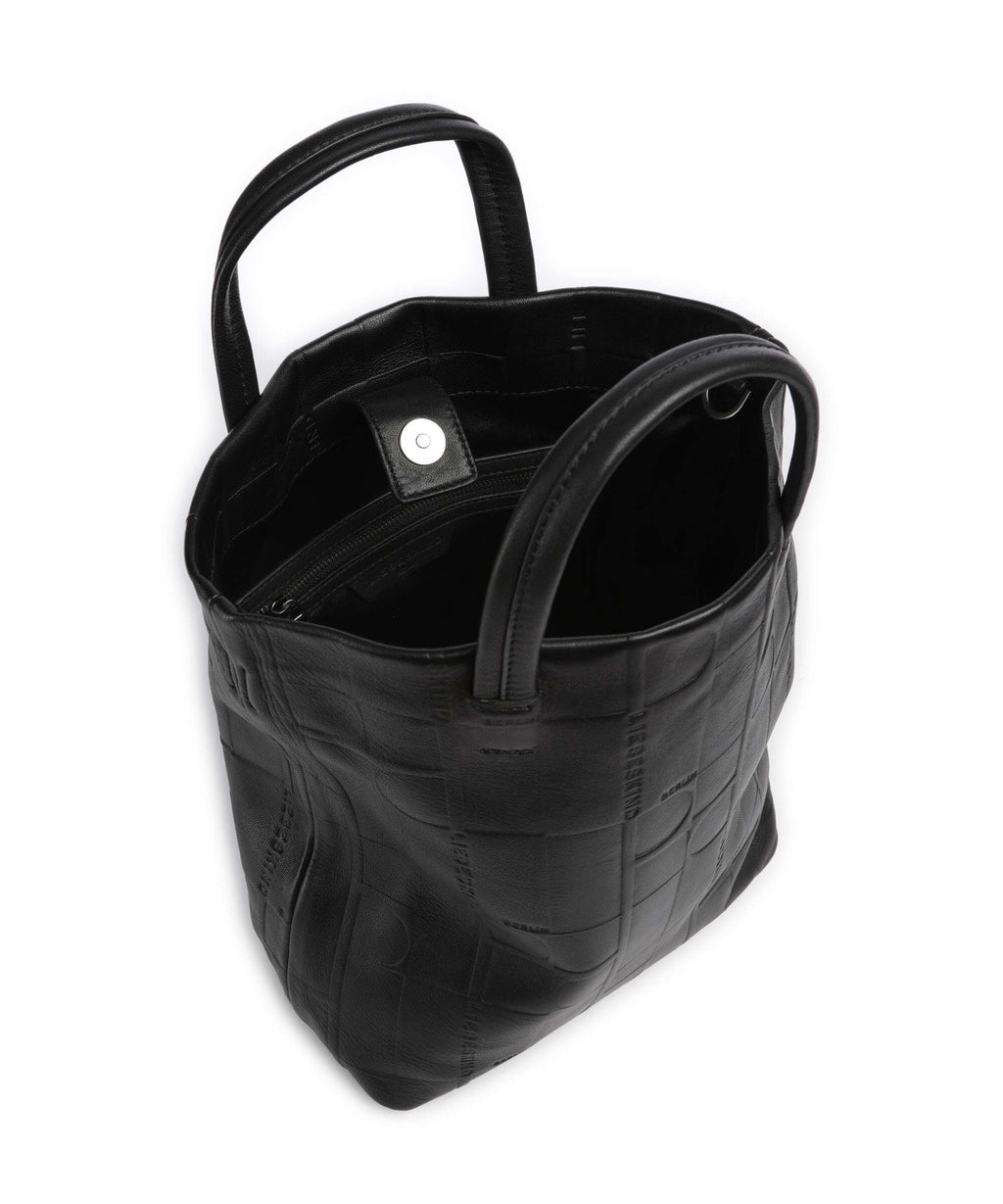 Liebeskind Hera Monogram Sheep Natural M Handbag black