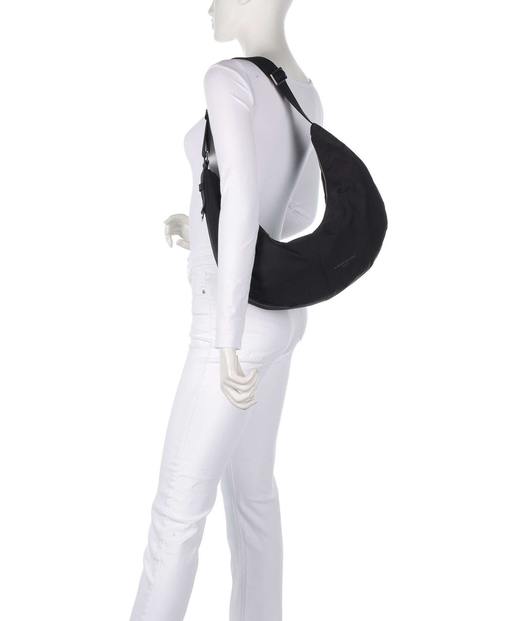 Liebeskind Moon Nylon M Hobo bag black