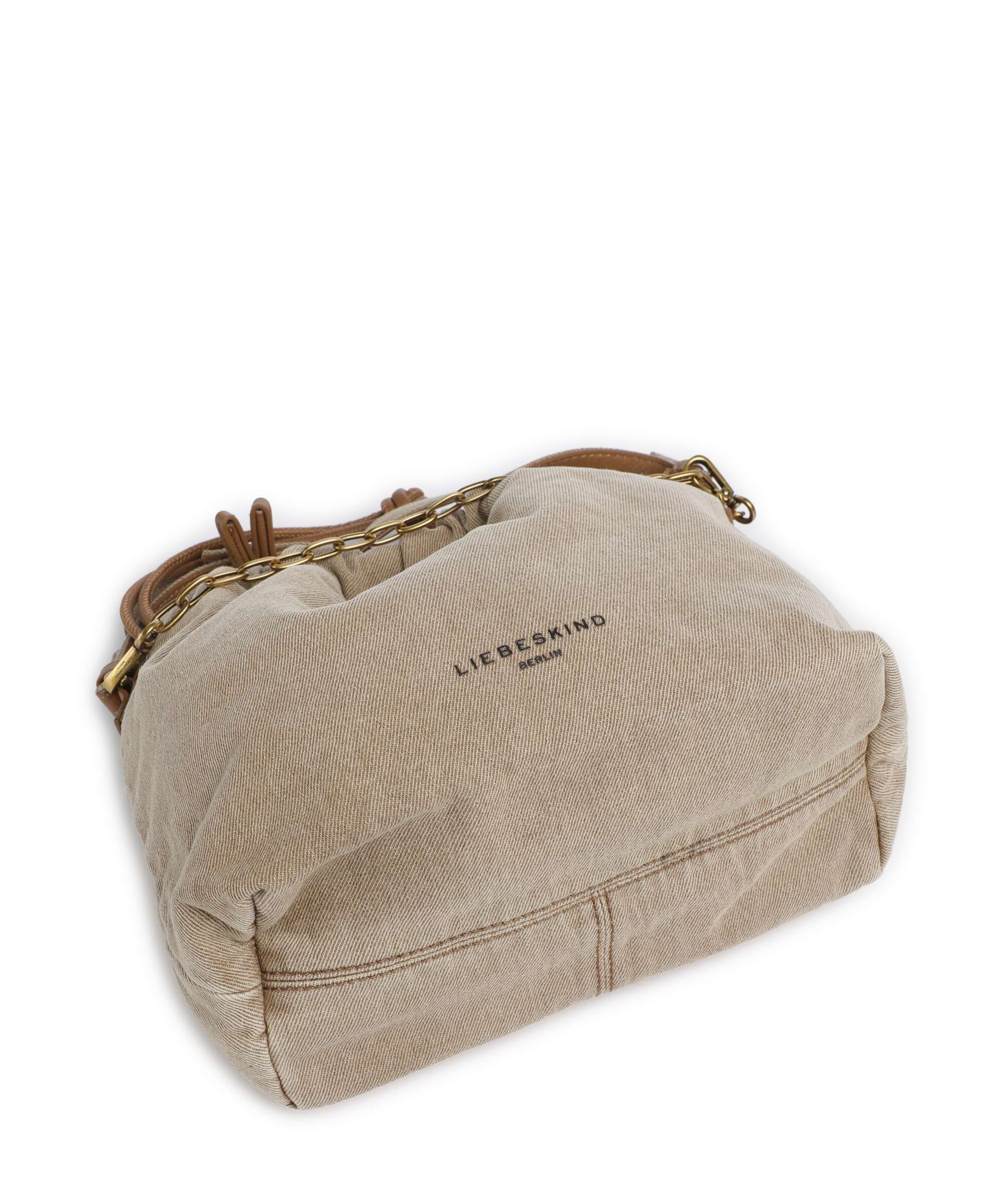 Liebeskind Lya II Denim S Bucket bag beige