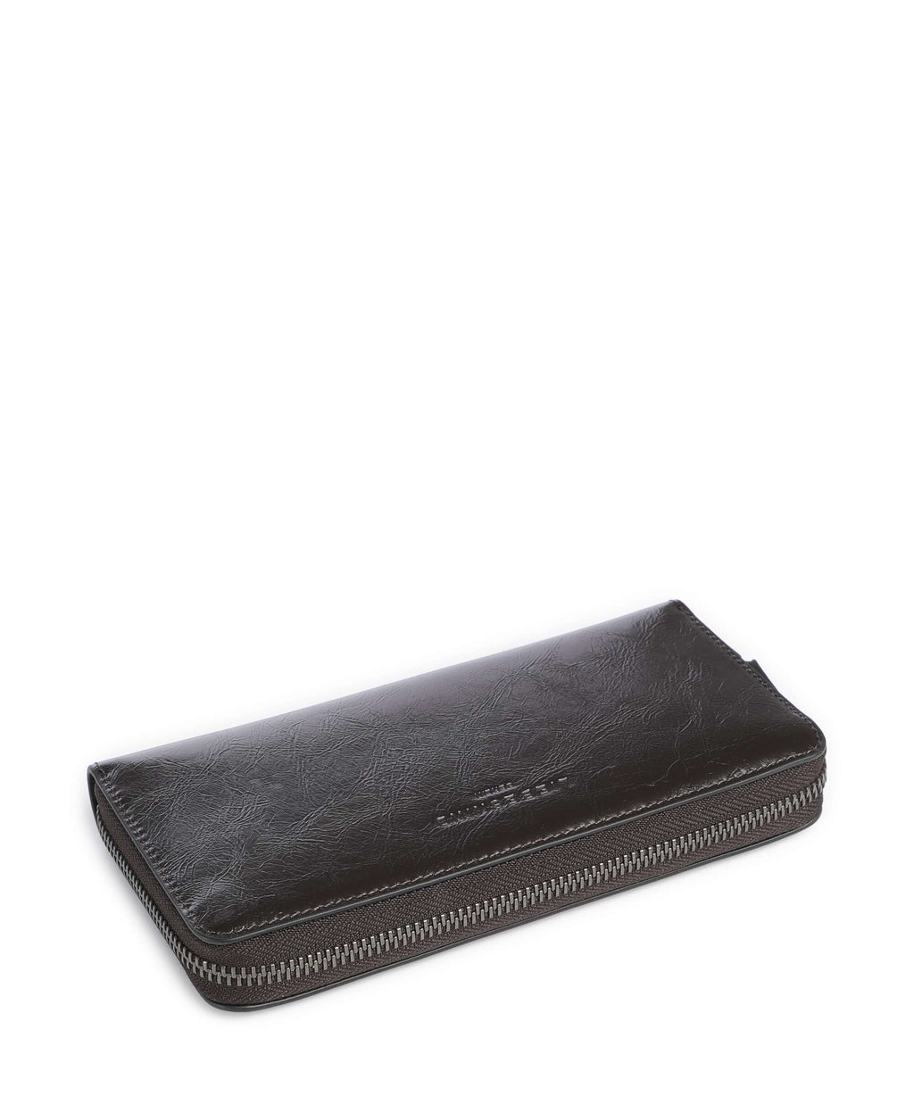 Liebeskind Sally Audrey Recycled Lack Distressed Wallet deep soil