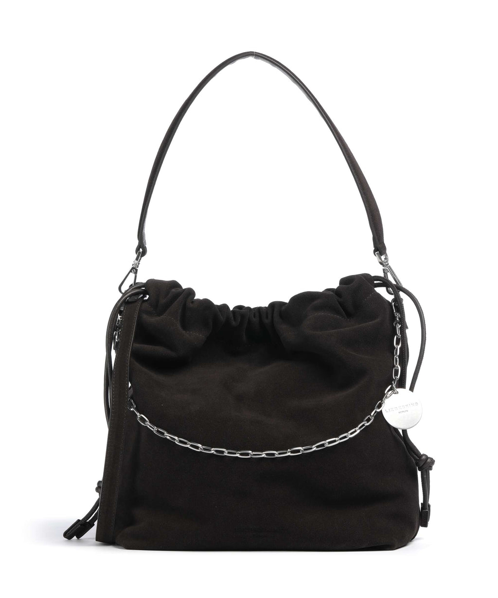 Liebeskind Lya II Hydro Suede M Bucket bag deep soil