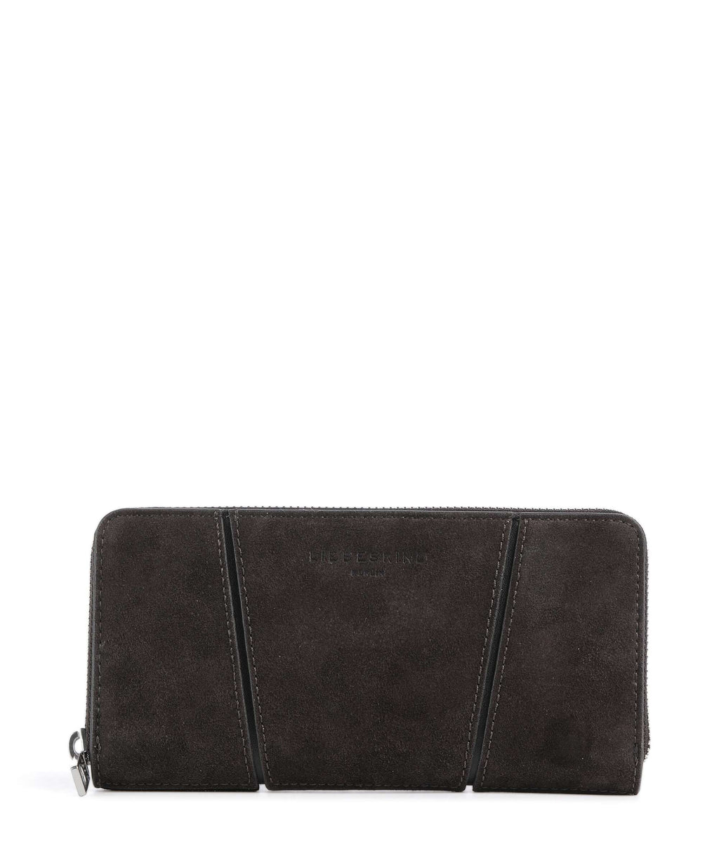 Liebeskind Una Gigi Recycled Suede L Wallet deep soil