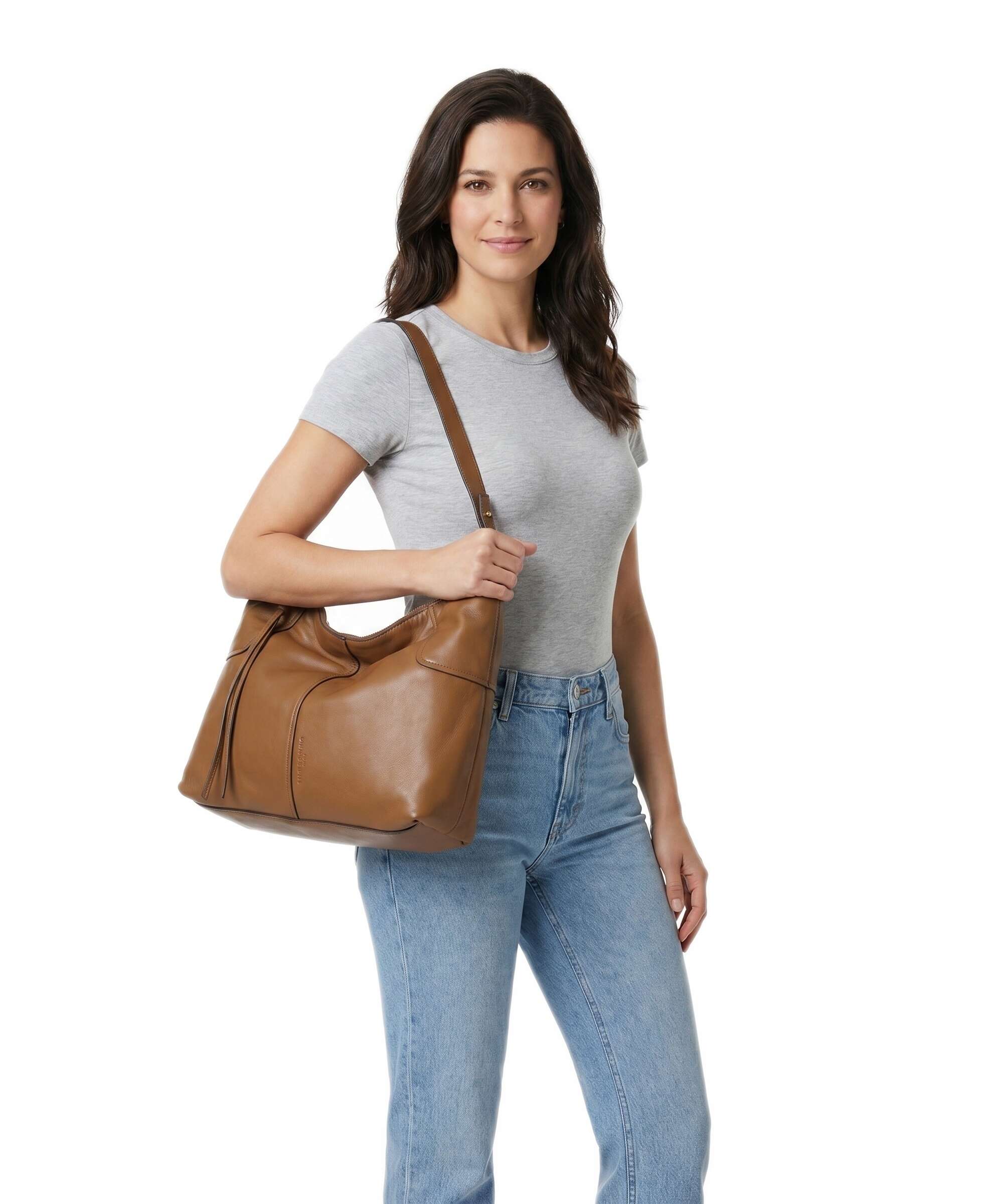 Liebeskind Mila Sheep Natural M Hobo bag sepia