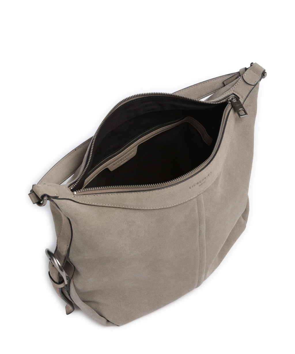 Liebeskind Paris II Hydro Suede M Hobo bag neutral grey