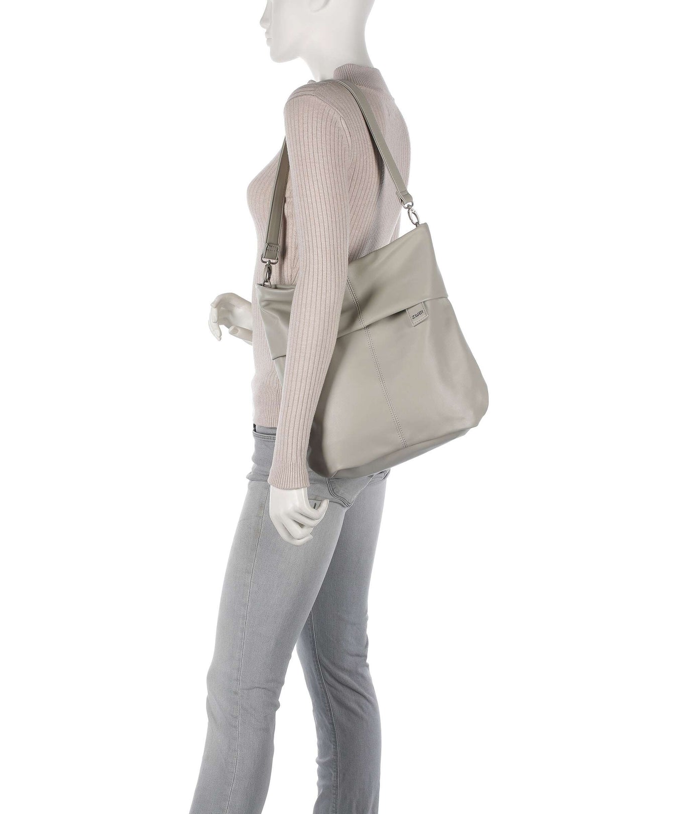 Zwei Mademoiselle.M M12 Hobo bag cement