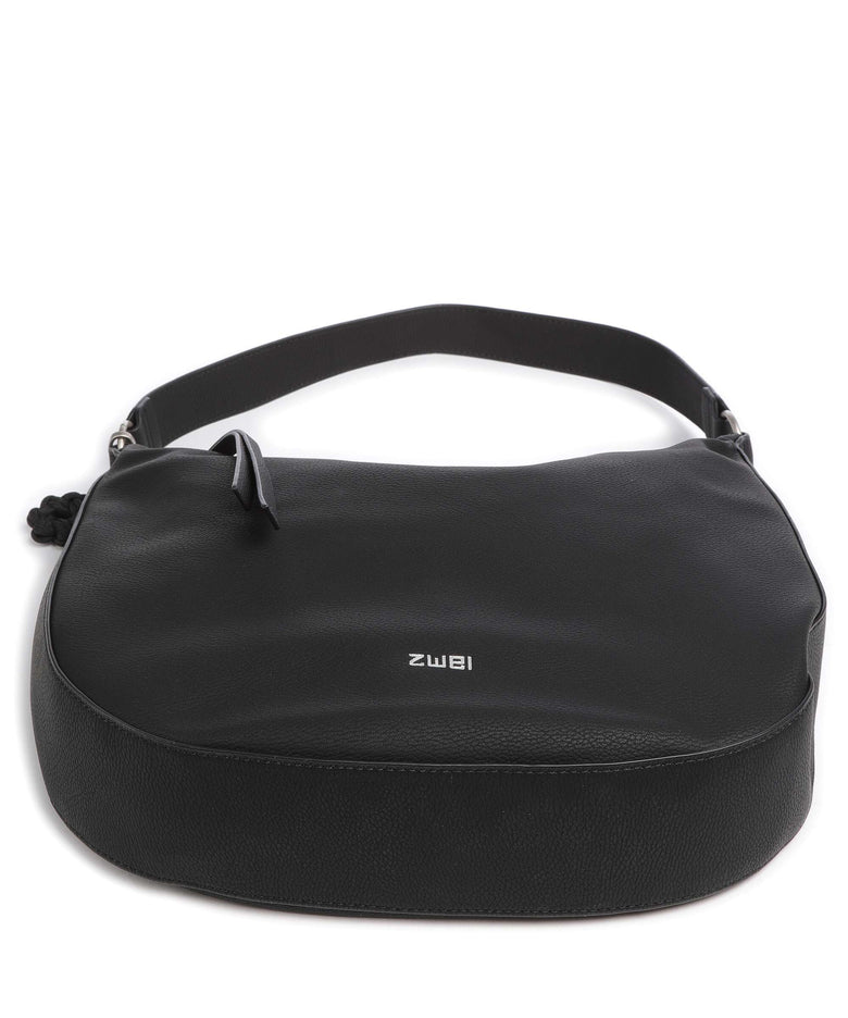 Zwei Yuna YU110 Hobo bag nubuk black