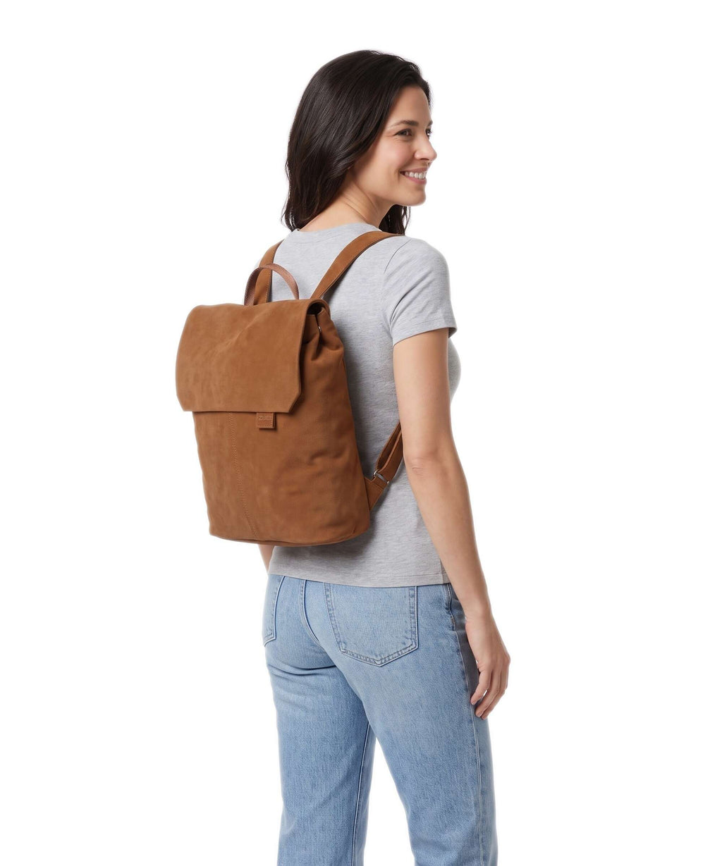 Zwei Mademoiselle.M MR13 Backpack nubuk/cognac