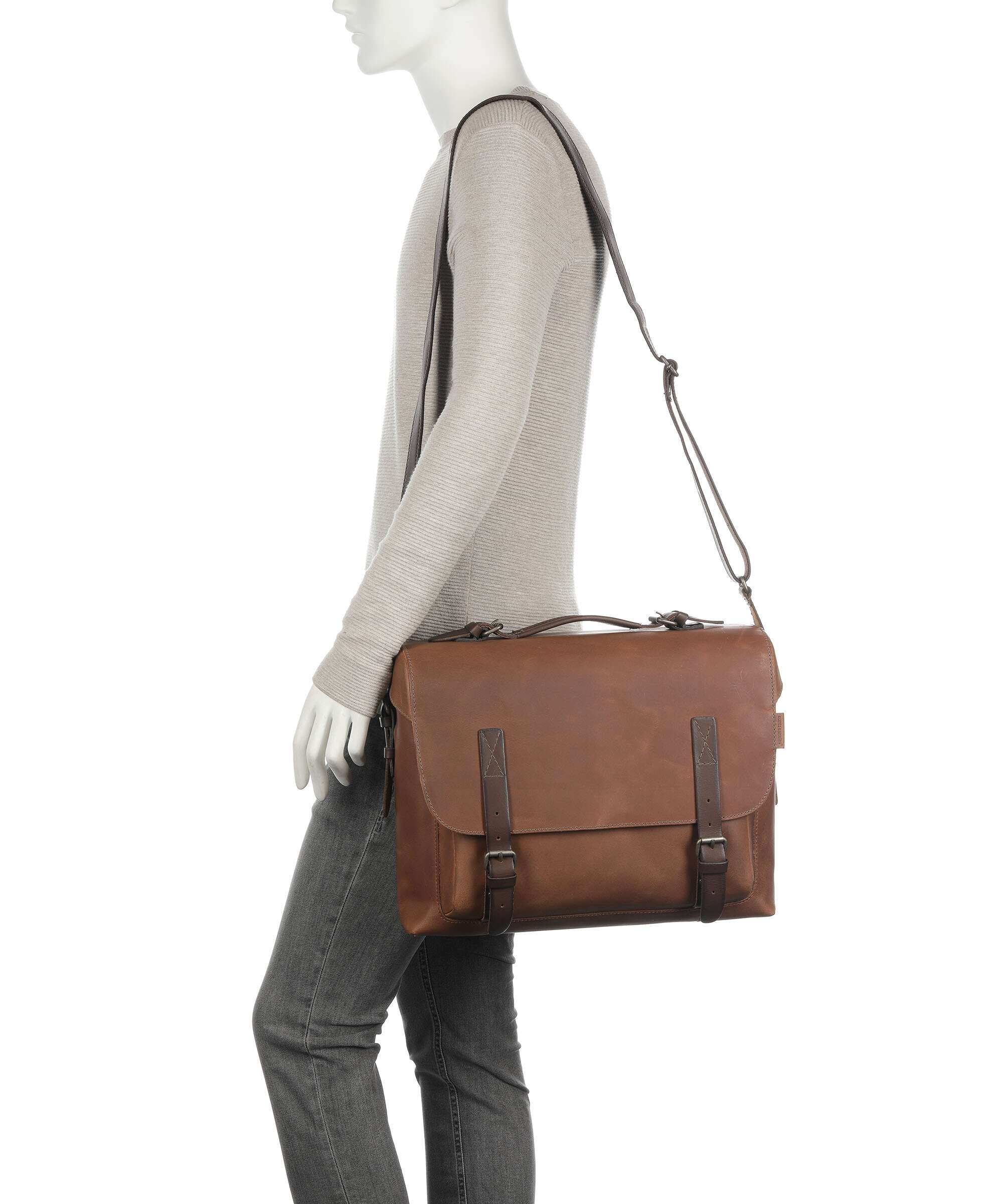 Aunts & Uncles Good Old Friends Big Fella Briefcase hazelnut