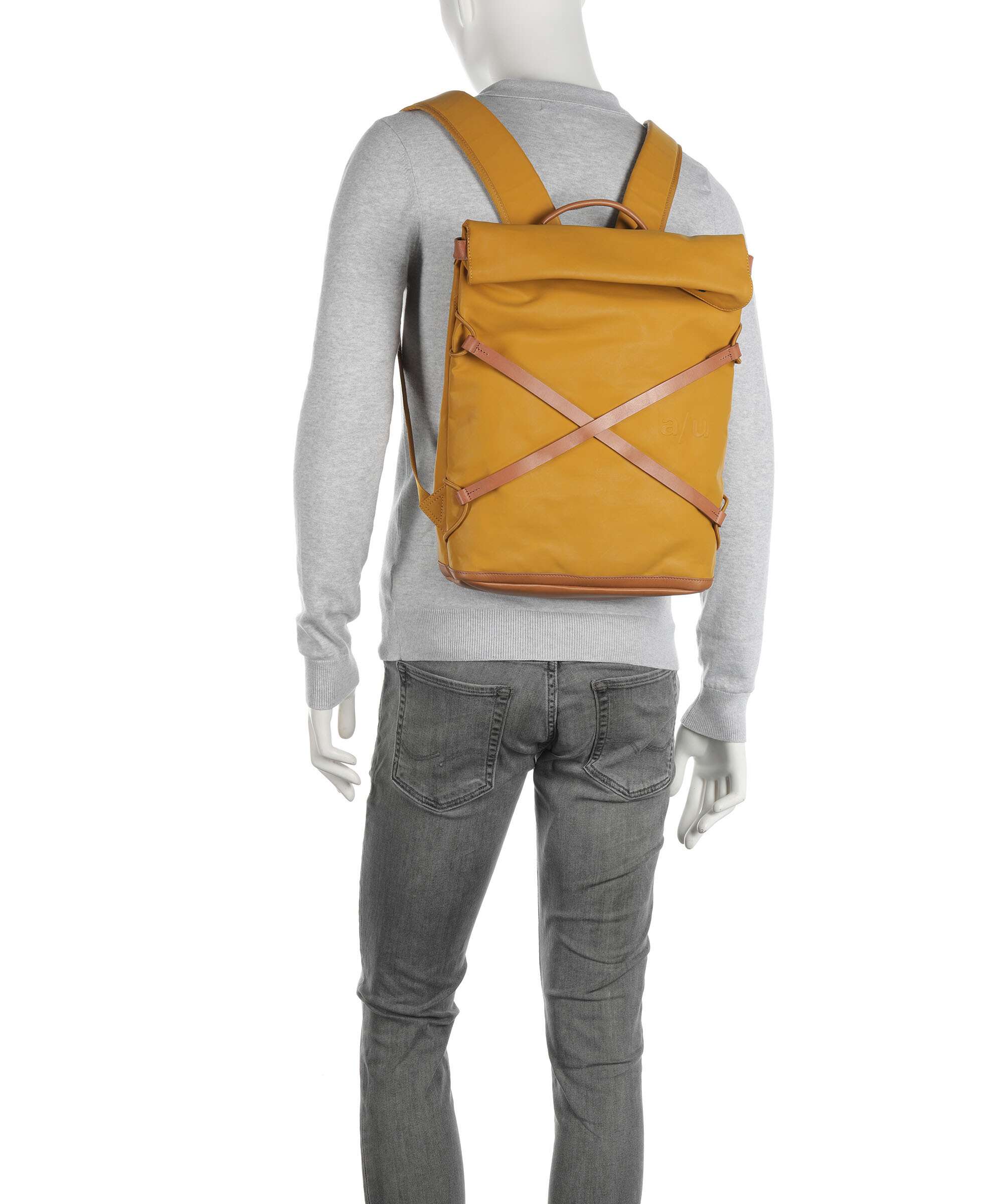 Aunts & Uncles Japan Yokohama Rolltop backpack mustard