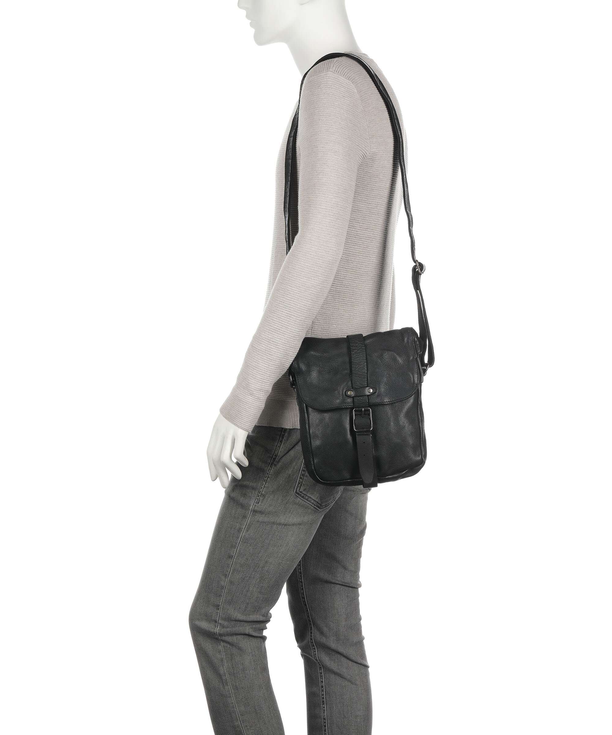 Aunts & Uncles Barbershop Goatee Crossbody bag charcoal black