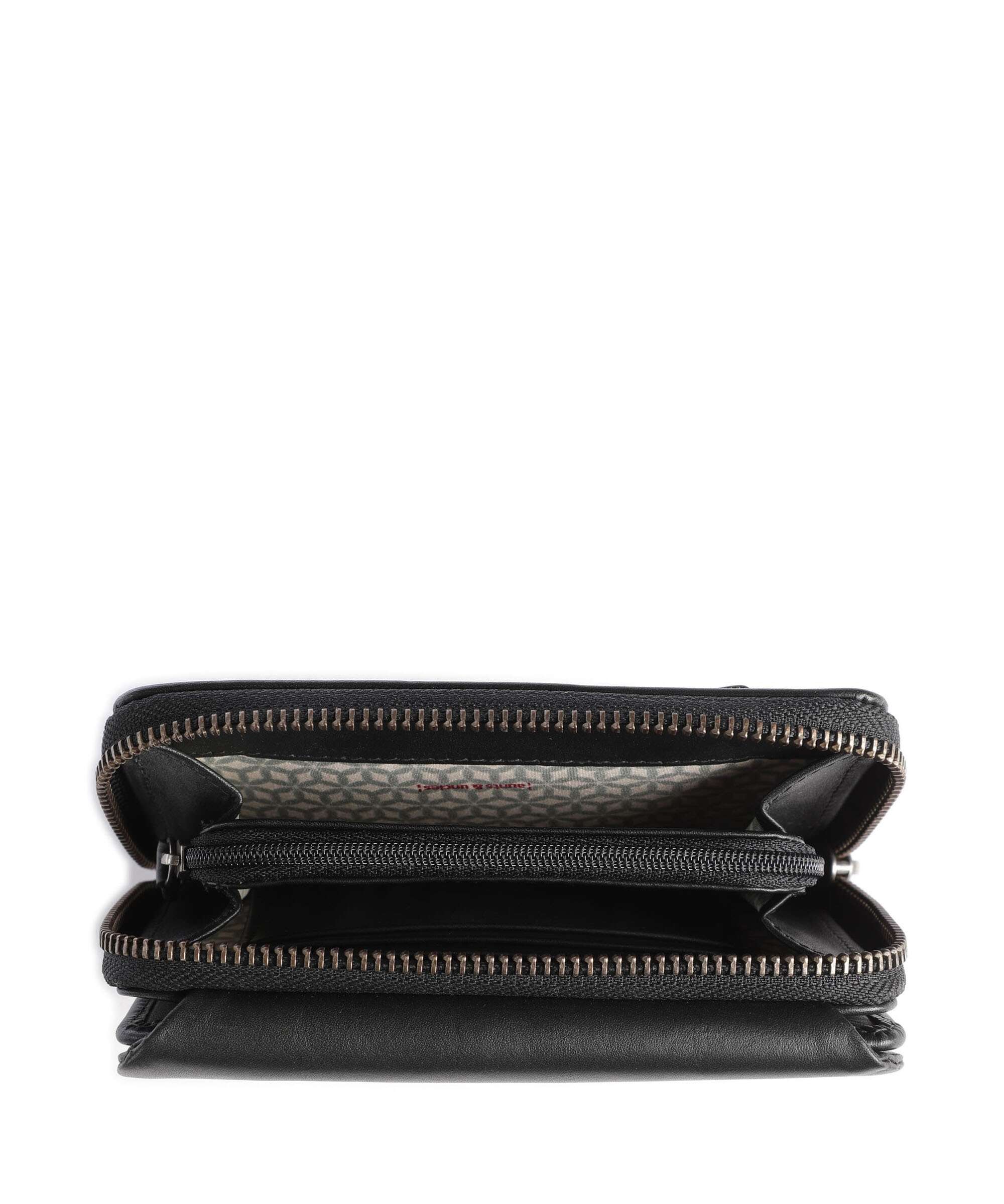 Aunts & Uncles Jamie's Orchard Dahlia Wallet jet black
