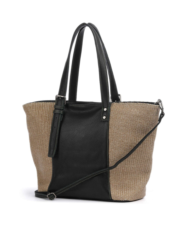 FredsBruder Sea you soon Tote bag black/camel