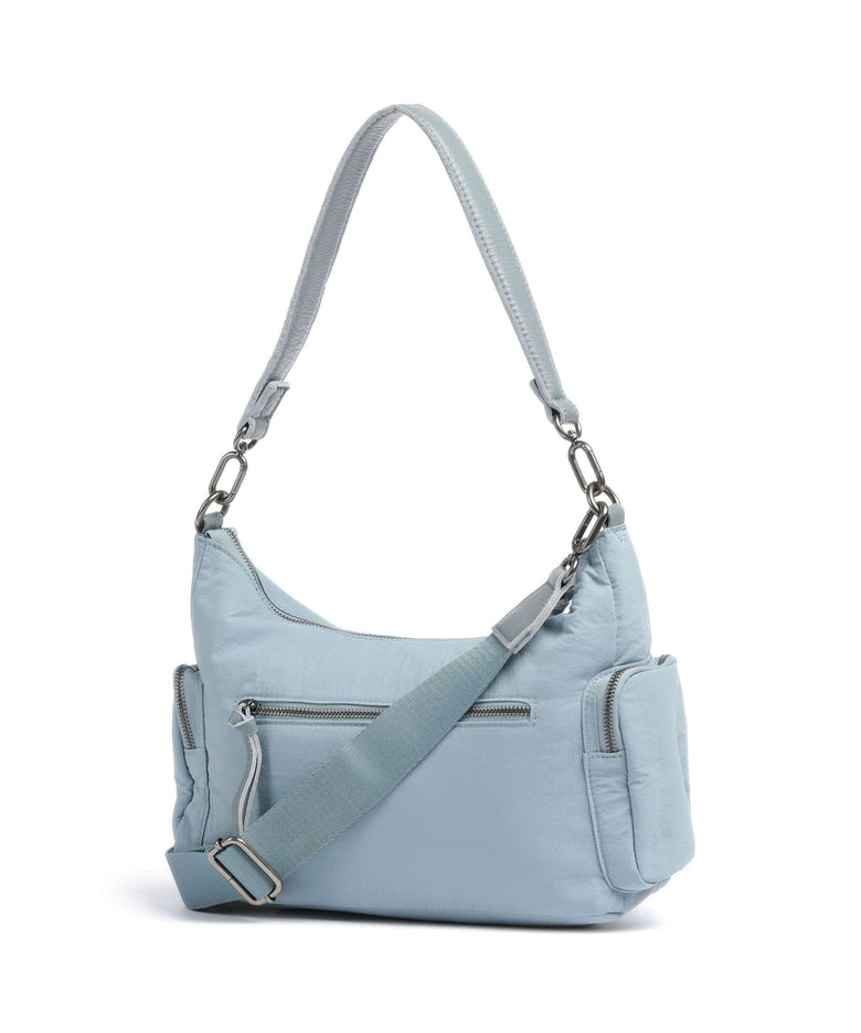 FredsBruder Friends for life Hobo bag dusty blue