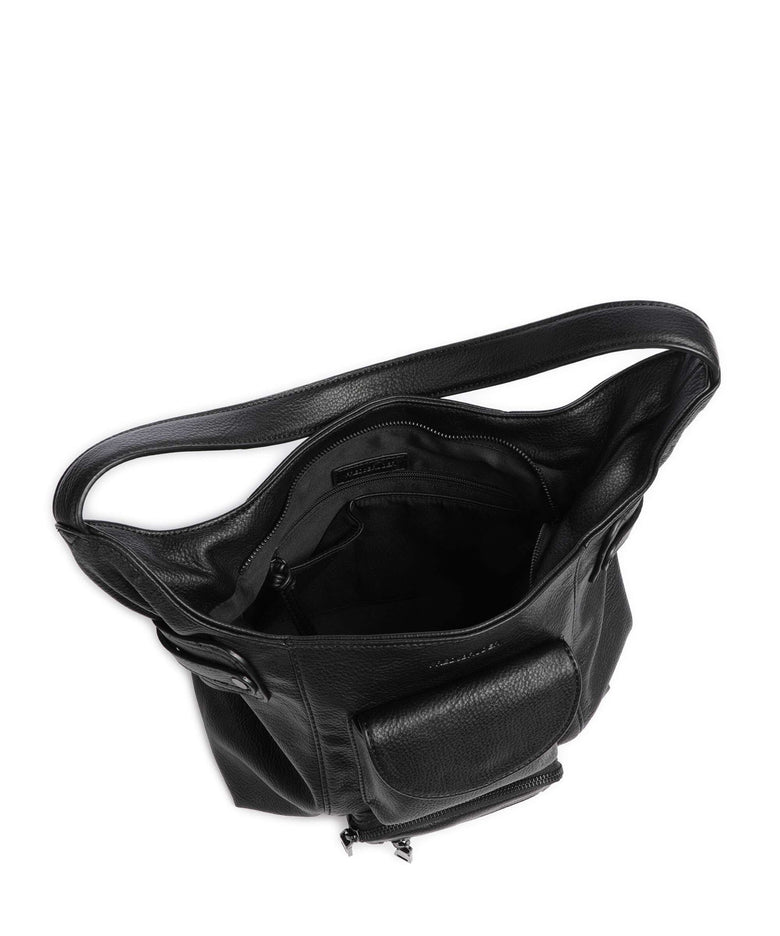 FredsBruder Deep Dark Hobo bag black