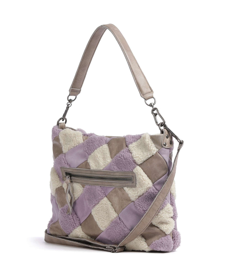 FredsBruder Check My Bag Hobo bag lavender teddy mix