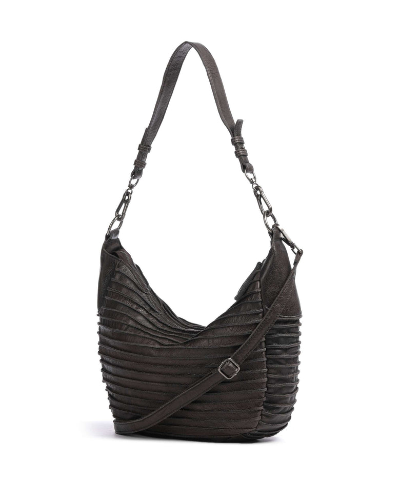 FredsBruder Riffel Flowow Hobo bag brown