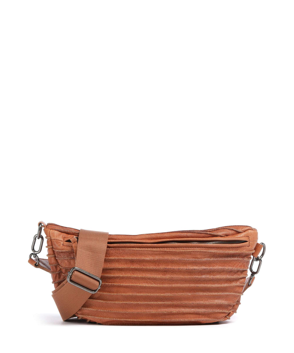 FredsBruder Check My Bag mini Crossbody bag dark caramel