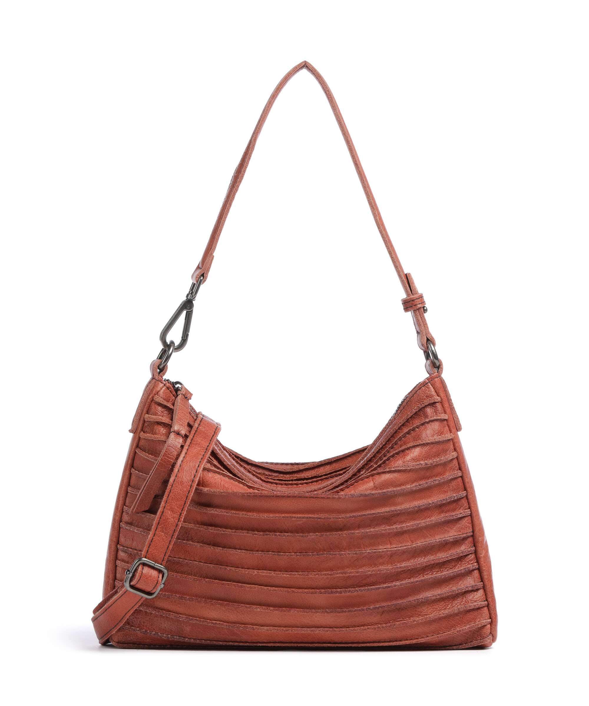 FredsBruder Bestseller Riffel Hobo bag rustic orange