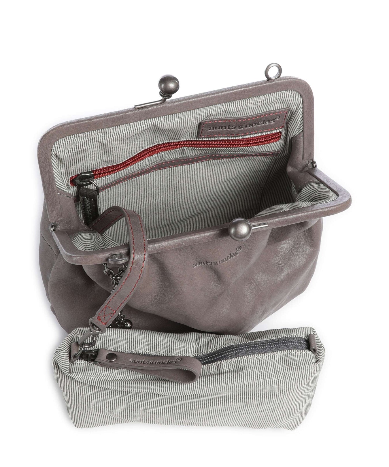 Aunts & Uncles Grandma's Luxury Club Mrs. Fortune Cookie Crossbody bag oyster grey