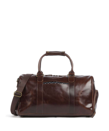 Buckle & Seam Crazy Horse Collin Weekendtaske brown/dot
