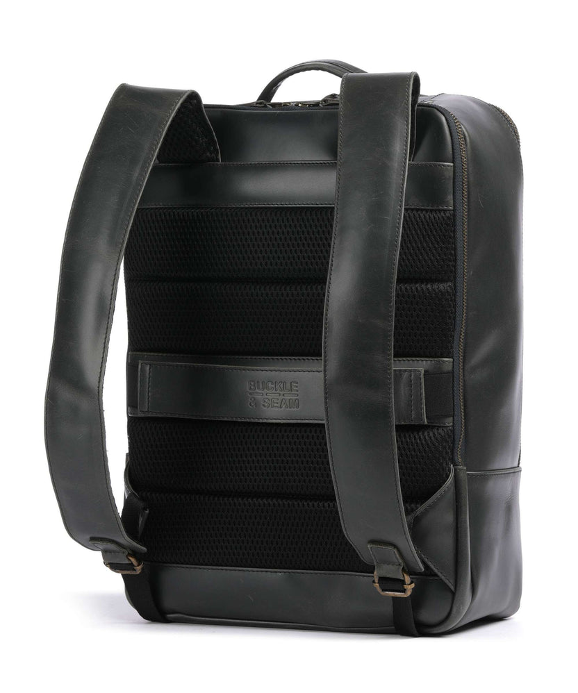 Buckle & Seam Crazy Horse Leon Backpack grey