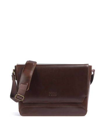 Buckle & Seam Crazy Horse Times Messenger taske brown