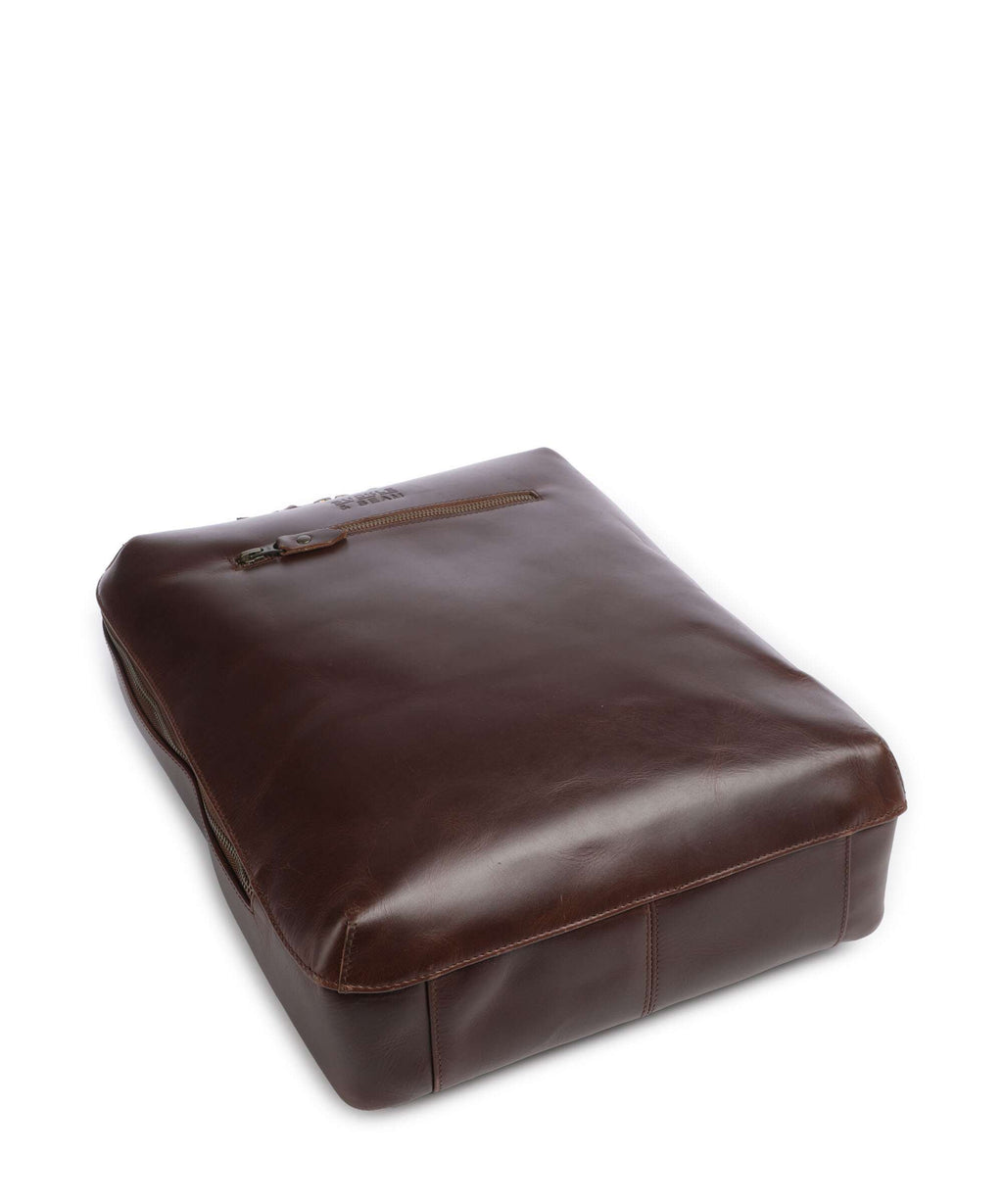 Buckle & Seam Crazy Horse Mik Backpack brown