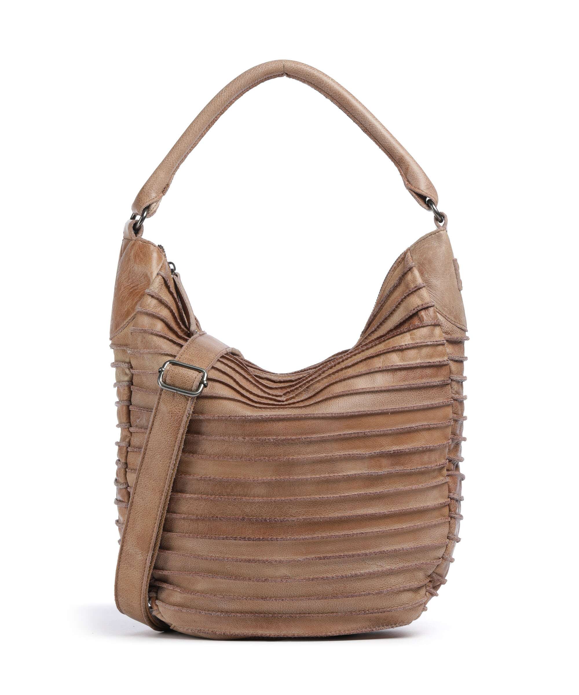FredsBruder Bestseller Riffeltier S Hobo bag caramel