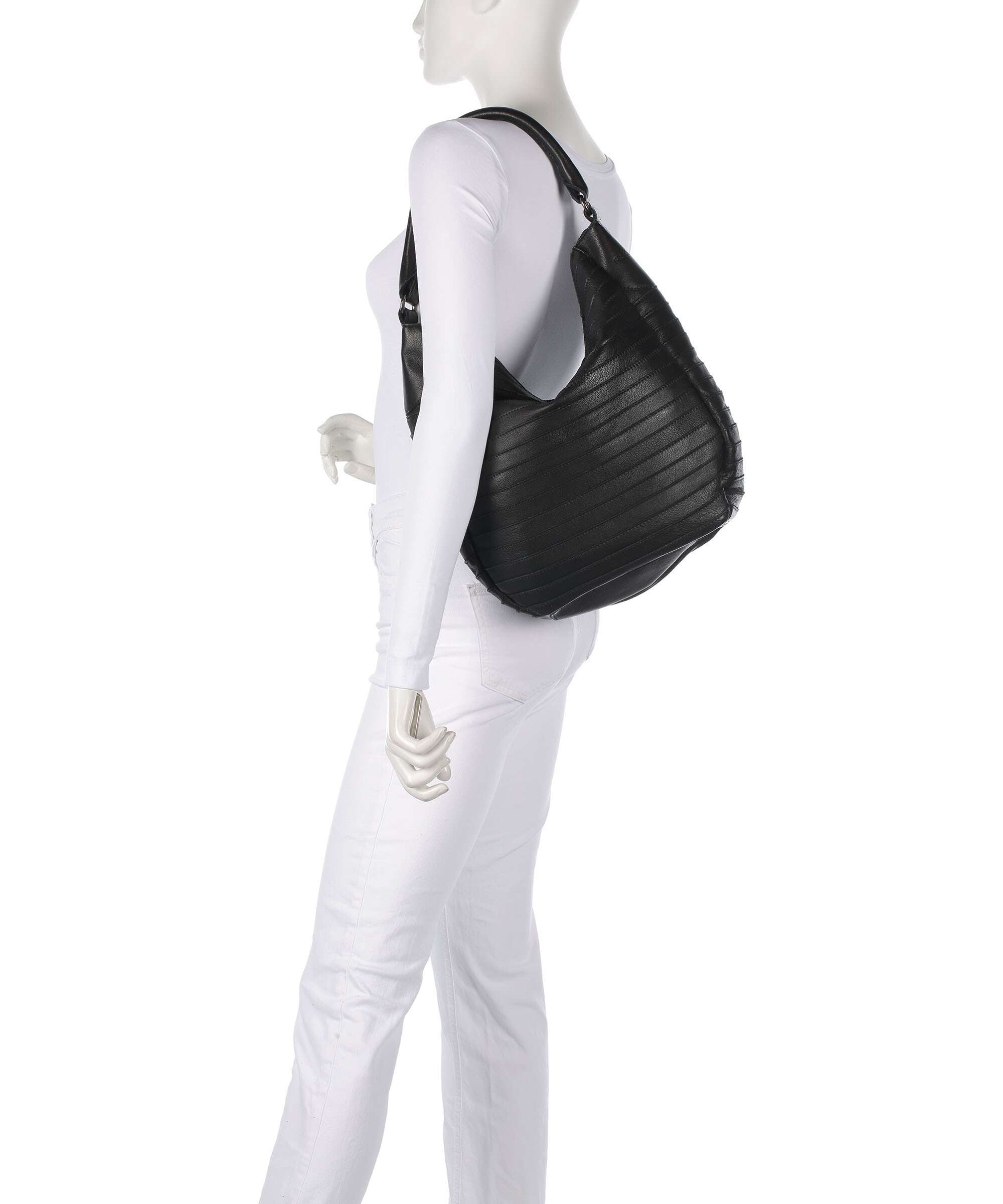 FredsBruder Bestseller Gürteltier S Hobo bag black