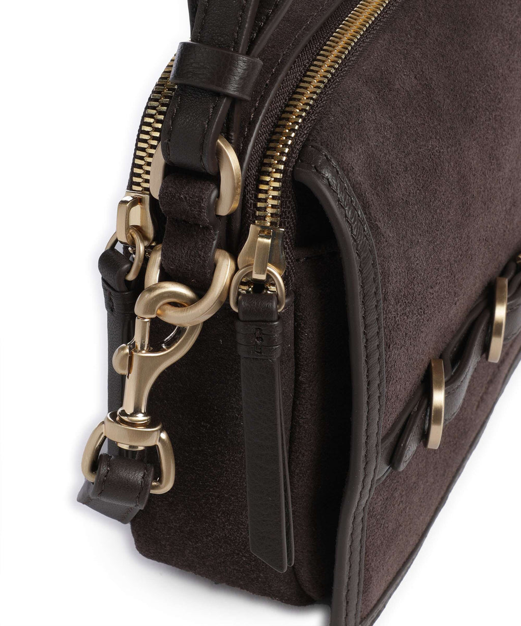 Les Visionnaires Emily Cozy Crossbody bag chocolate brown