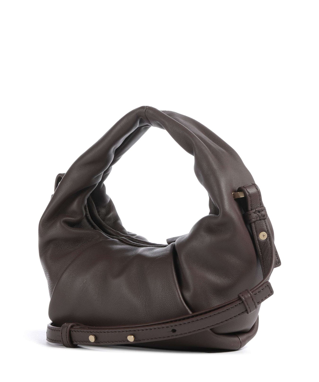 Les Visionnaires Greta Essential Silky Mini Crossbody bag chocolate