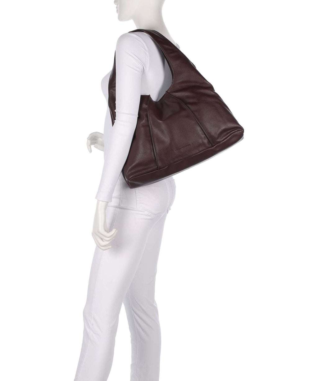 Les Visionnaires Paz Essential Silky Hobo bag aubergine