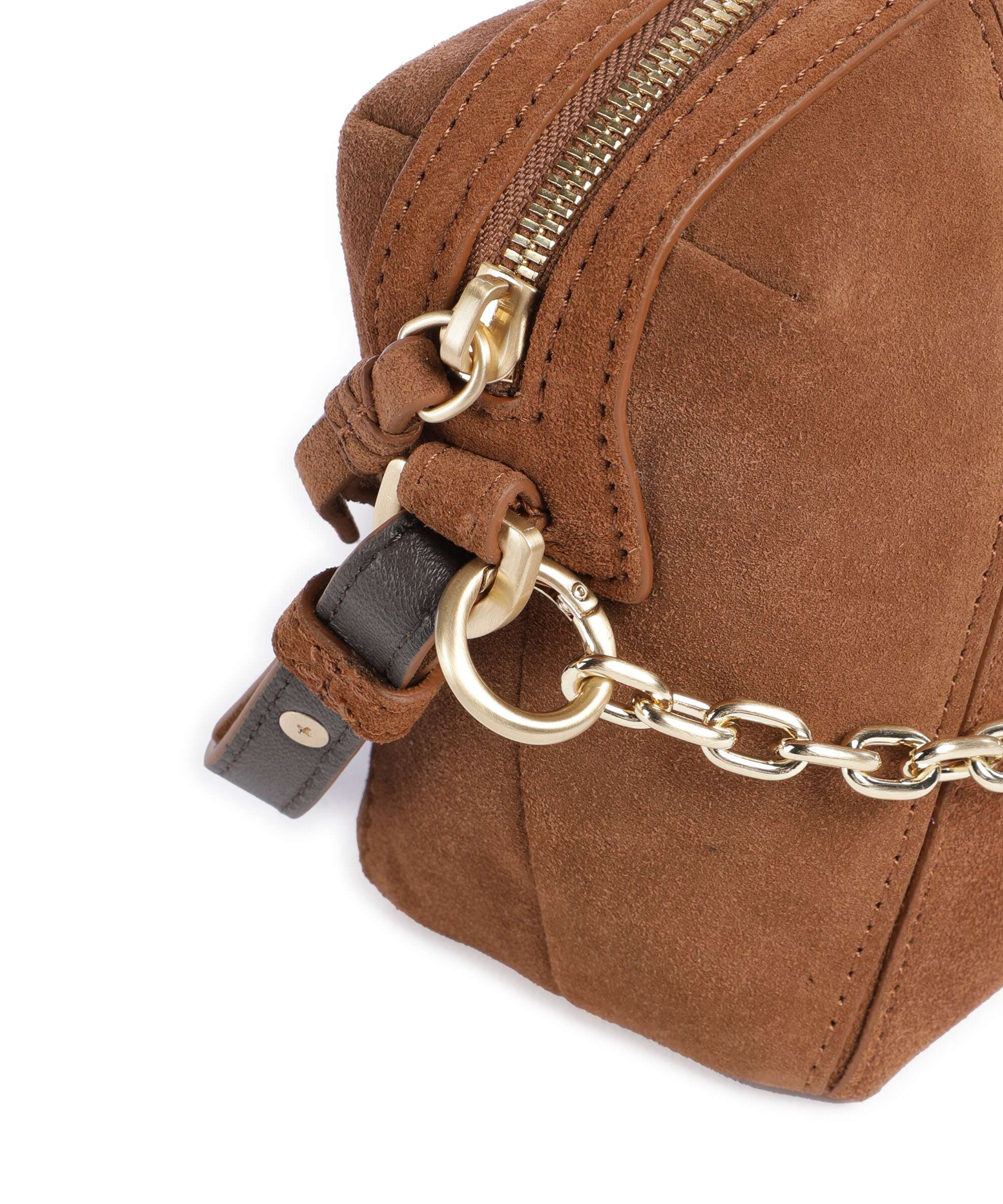 Les Visionnaires Lynn Cozy Chain Crossbody bag cognac