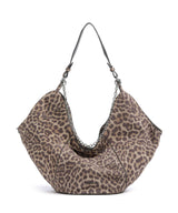 Les Visionnaires Amelie Cozy Chain Hobo bag leo print