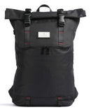 Doughnut Glossy Blocking Christopher Rolltop rygsæk black/red