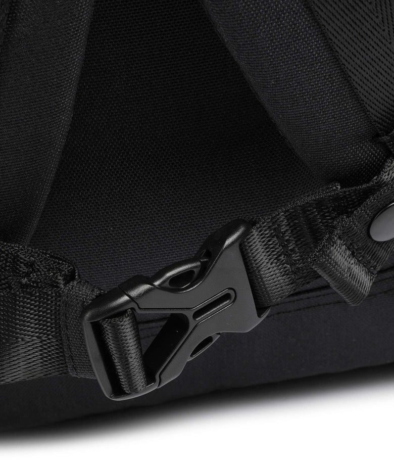 Doughnut Glossy Blocking Christopher Rolltop backpack black/red