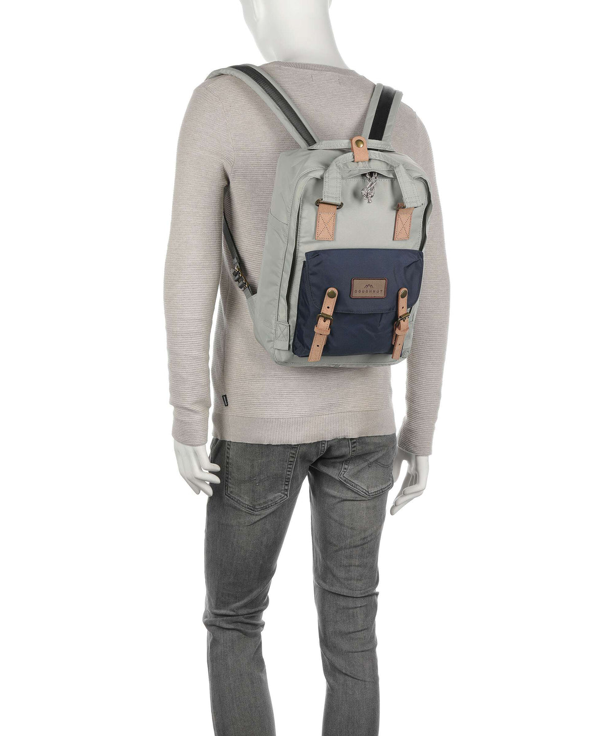 Doughnut Jungle Macaroon Backpack light grey/navy