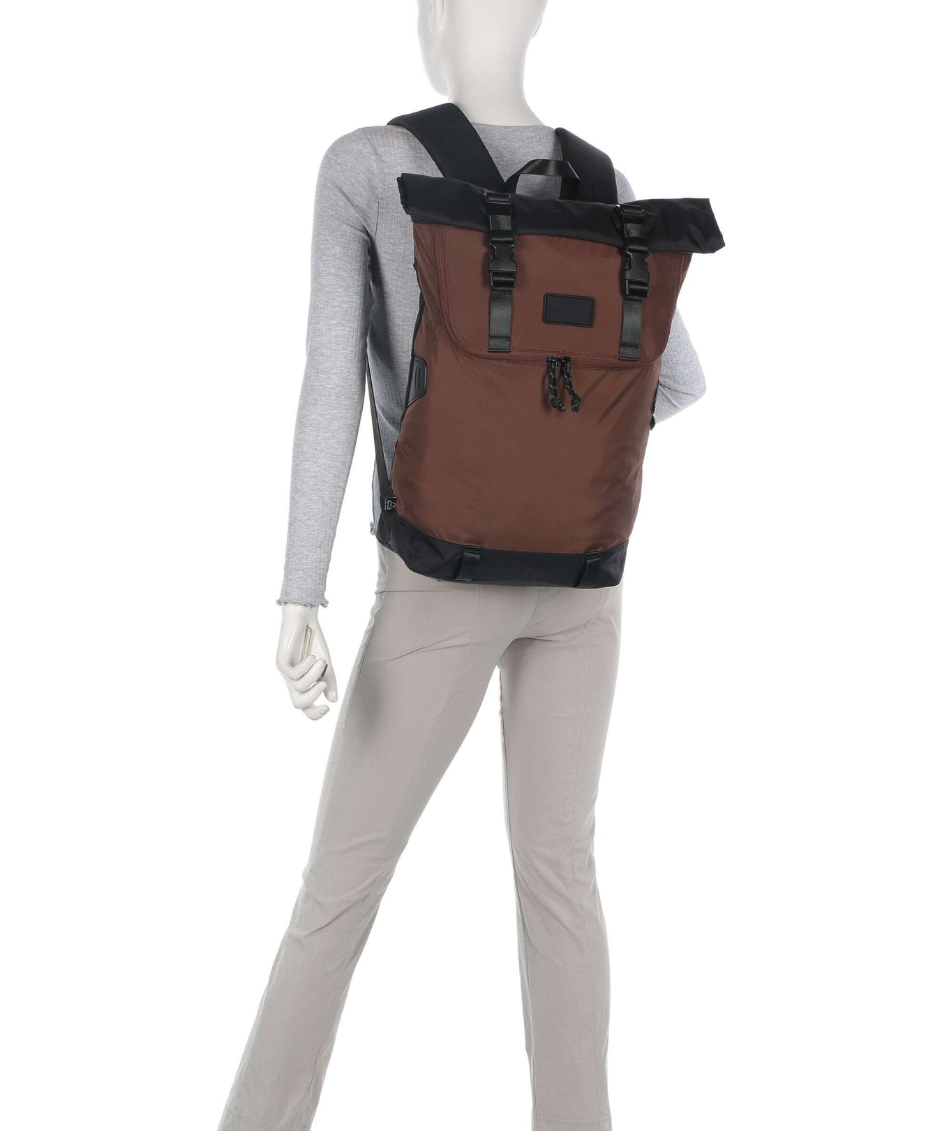 Doughnut Go Wild Christopher Rolltop backpack black/brown