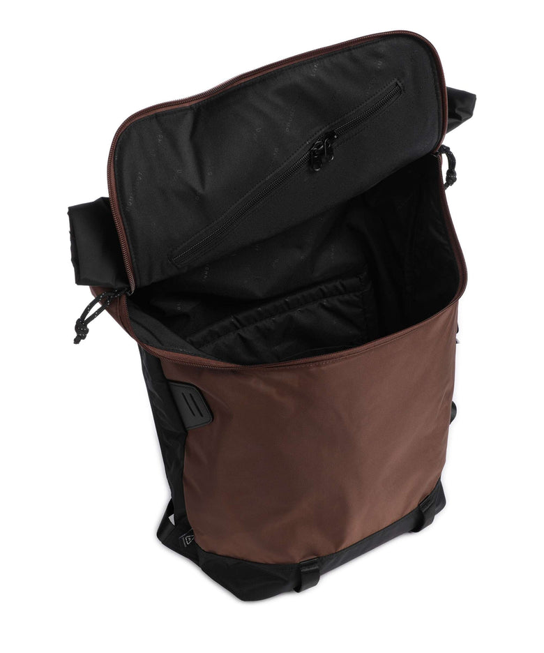 Doughnut Go Wild Christopher Rolltop backpack black/brown