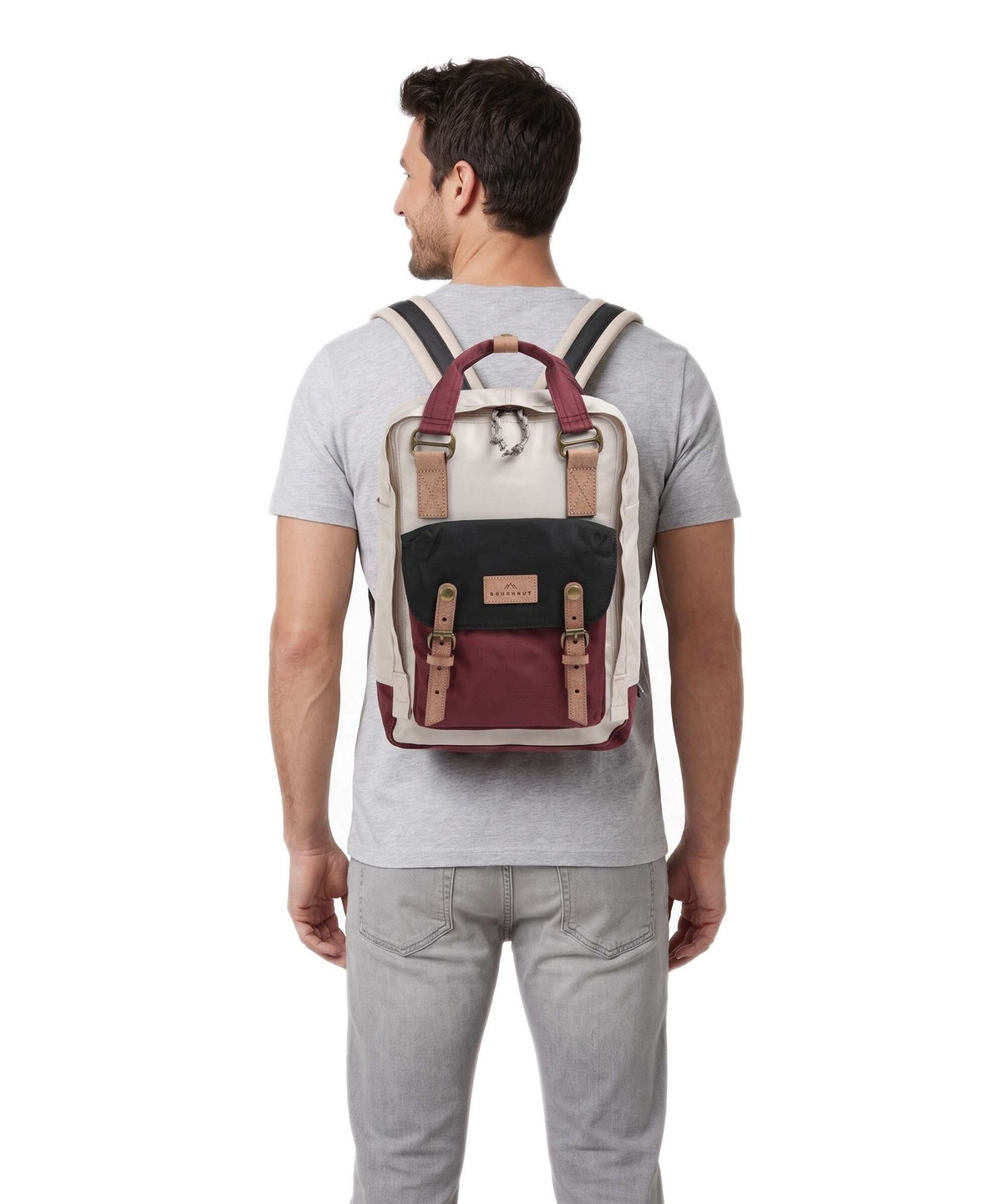 Doughnut Reborn Macaroon Backpack stone/wine