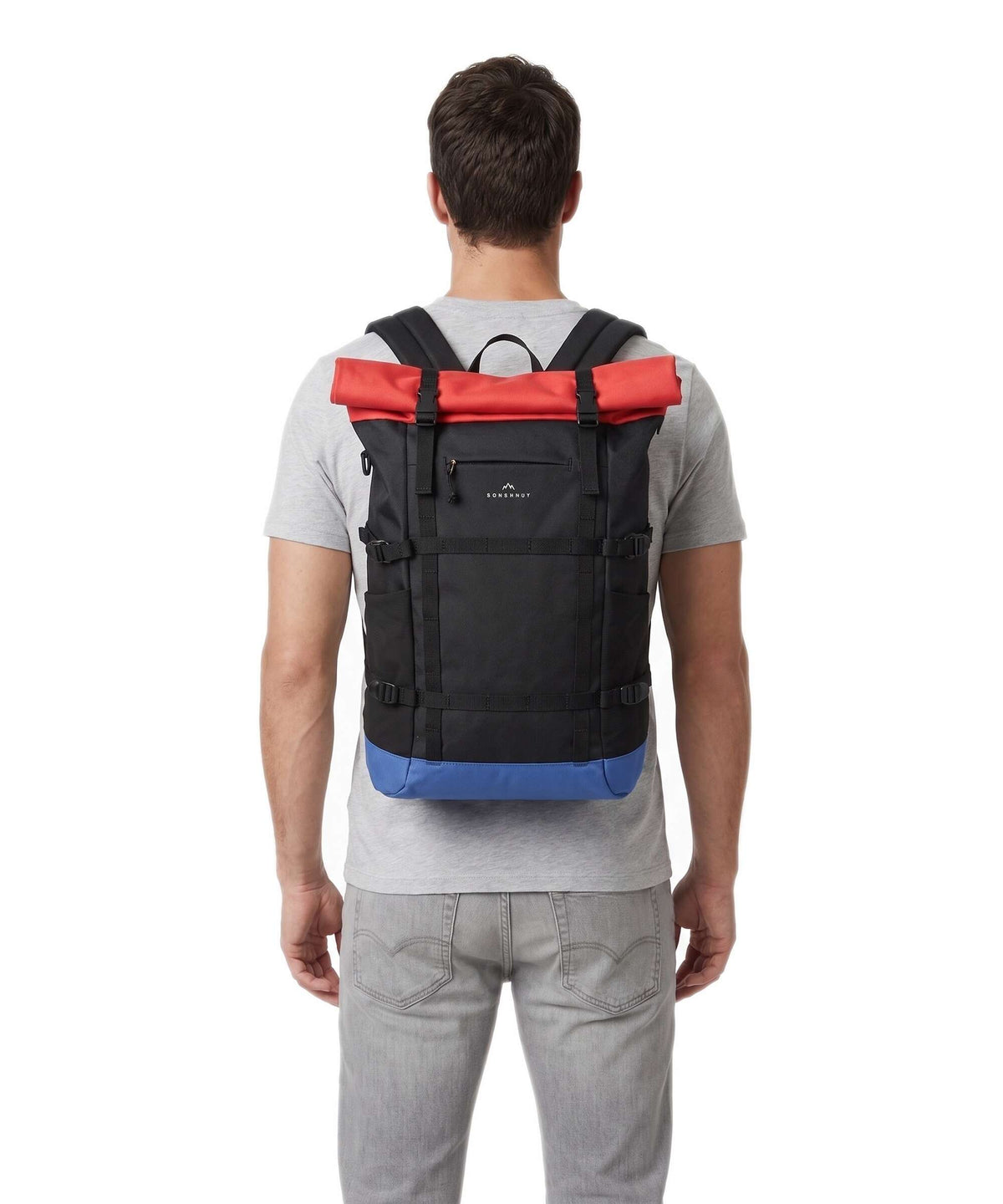 Doughnut Reborn Paratrooper Backpack black/grapefruit