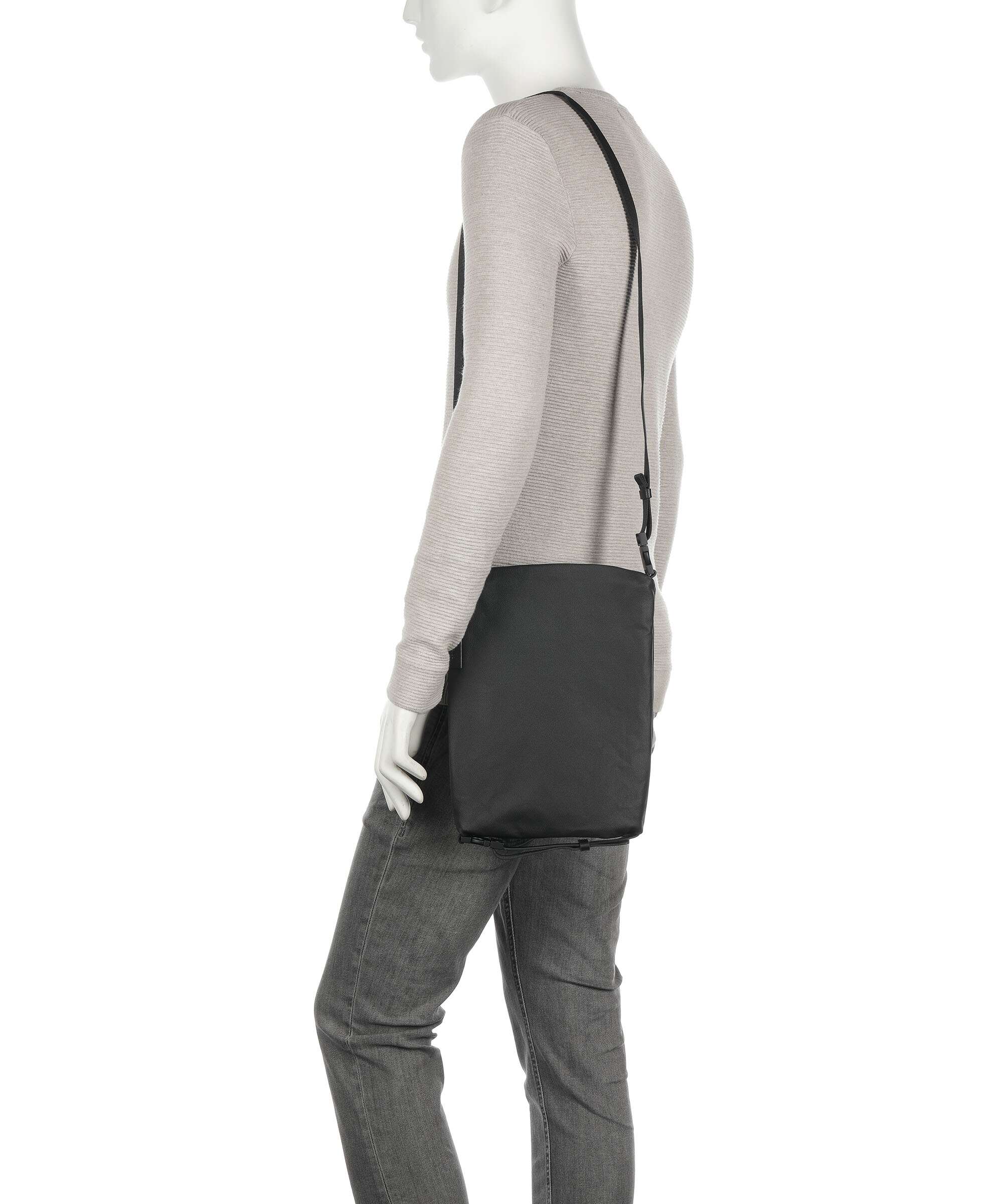 Côte&Ciel Coated Canvas Inn Medium Briefcase black